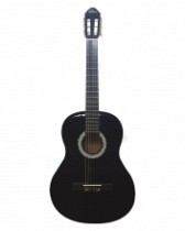 GUITARRA CLASICA 39 NEGRO CON ESTUCHE Y CUERDAS