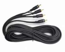 CABLE AUDIO 2 PLUG RCA X 2 PLUG RCA 5MT GRUESO