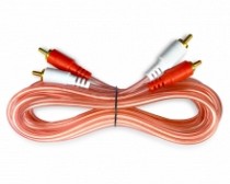 CABLE AUDIO 2 PLUG RCA X 2 PLUG RCA 3MT TRANSP.