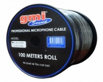 CABLE P/MICROF. STEREO X ROLLO (100MT) NEGRO